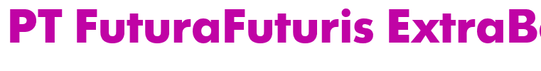 PT FuturaFuturis ExtraBold Cyrillic